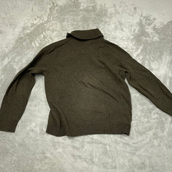 J. Crew Brown Lambswool Turtleneck Sweater L 6495 - Picture 2 of 7
